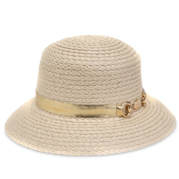 Giani Bernini Women's Embellished Straw Cloche Hat - Natural - Picture 1 of 1